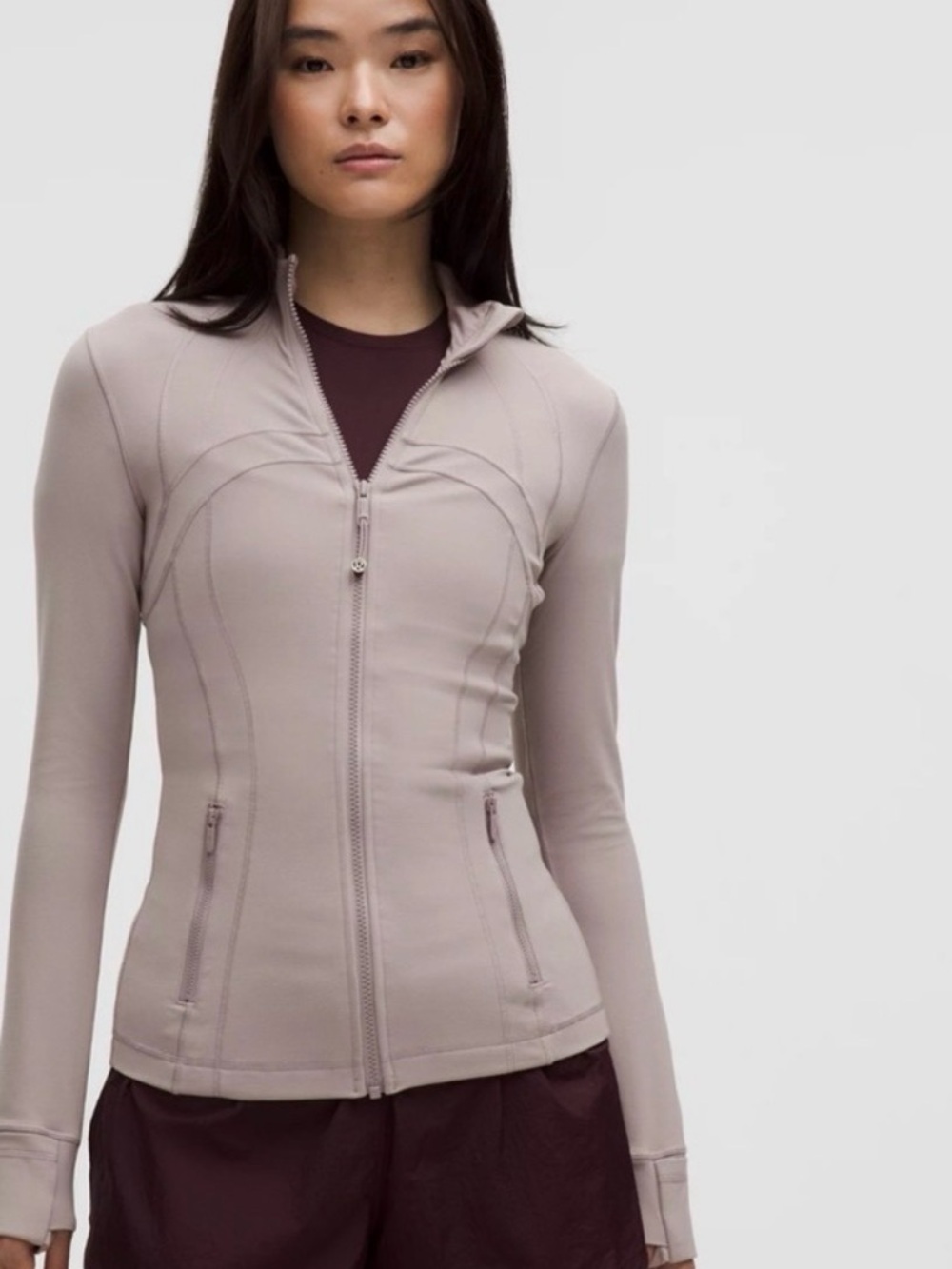 Lululemon Define Jacket in Mauve Grey